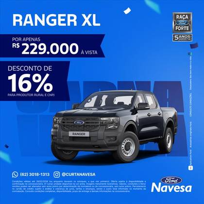FORD RANGER 2.0 TURBO DIESEL CD XL 4X4 MANUAL FORD RANGER 2.0 TURBO DIESEL CD XL 4X4 MANUAL